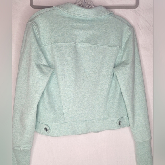 H by Halston Moto Jacket Light Green Size 8 Excellent ✅️ - Picture 2 of 5